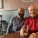 Spider Runners founder member Mike Bullock and his Dad, who received wonderful hospice care from the Sue Ryder charity before he died. Mike is organising a fundraiser in Broom to support its work