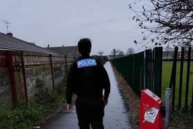 Police carried out high visibility patrols around Stratton Way