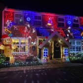 The decorations were a three-day effort.