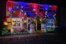 The decorations were a three-day effort.