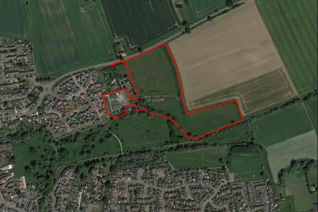 An aerial view of the site. Image: Catesby Estates.