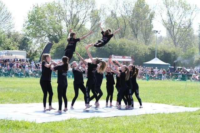 Gifford Dance Academy performing at Stotfold Mill's steam fair, 2022. The club regularly perform at Blackpool Opera House in national competitions and have even performed on stage at Disneyland Paris. Image: Gifford Dance Academy.