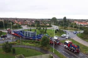 A typical transformer movement by National Grid, coming to Dunton this weekend