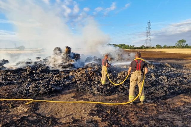 Firefighters inspect the damage on Tuesday morning (August 30). Image: Bedfordshire Fire and Rescue Service.
