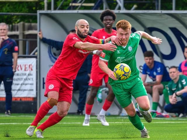 Biggleswade FC and Beaconsfield will again do battle next season. Photo: Guy Wills.