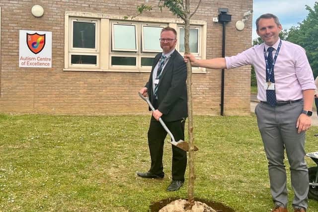 Principal, Sam Farmer of Stratton School (Pictured with Andy Daly, Executive Principal)