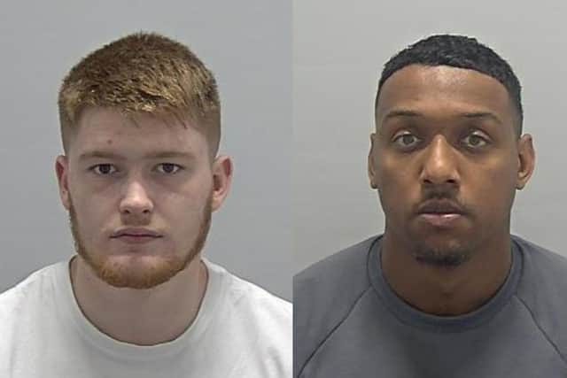 Left: Oliver Hamilton, and Tyrone Baker (Picture: Bedfordshire Police)