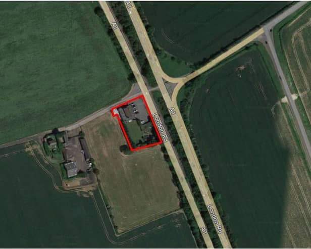 The application site.