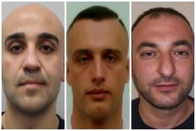 L - R: Albiont Kucai, Edison Lilaj and Gezim Brahimaj