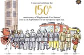 Celebrate the 150th anniversary of Biggleswade Fire Station. Image: Bedfordshire Fire and Rescue Service.