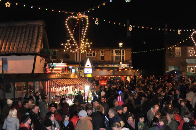 File photo of Sandy Christmas Lights switch-on
