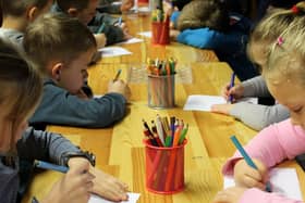 Children in a classroom