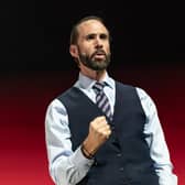 Joseph Fiennes as Gareth Southgate in Dear England (photo: Marc Brenner)