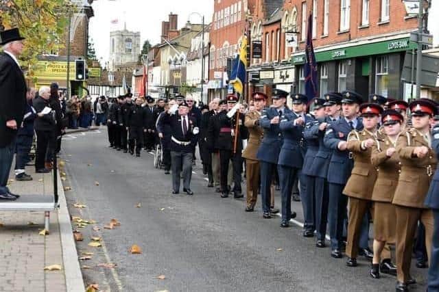 Uniformed services will be on parade for Remembrance Day - photo June Essex