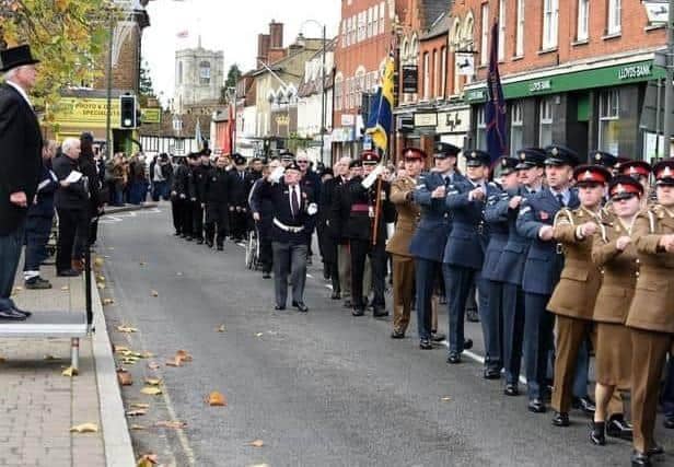 Uniformed services will be on parade for Remembrance Day - photo June Essex