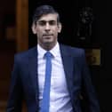 LONDON, ENGLAND - JANUARY 18: Britain's Prime Minister, Rishi Sunak, leaves 10 Downing Street to attend Prime Minister's Questions in the House of Commons on January 18, 2023 in London, England. (Photo by Dan Kitwood/Getty Images)