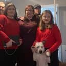 Alexis with her family before last week's incident