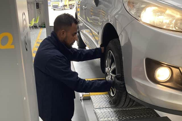 MOT test centre. Image: Central Bedfordshire Council.