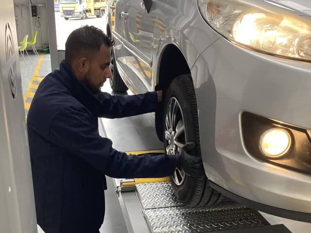 MOT test centre. Image: Central Bedfordshire Council.