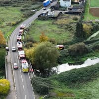 Fire crews pull cow to safety in dramatic river rescue at Sandy