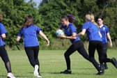 Pupils playing rugby at Stratton Upper School