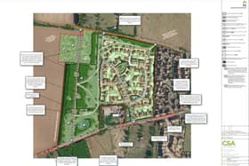 Illustrative Masterplan of the proposed development on land north of Sandy Road, Potton. Picture: CSA Environmental