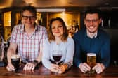 Alex, Carmel and Kevin Wallman at The Crown in Henlow