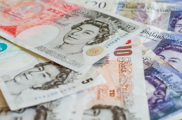 File photo of a pile of money