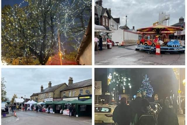 The Christmas Lights Switch-On in Sandy last year. Credit: Nicola Sewell, Town Clerk.