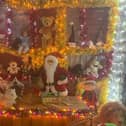 Families can take a look around Santa's grotto.