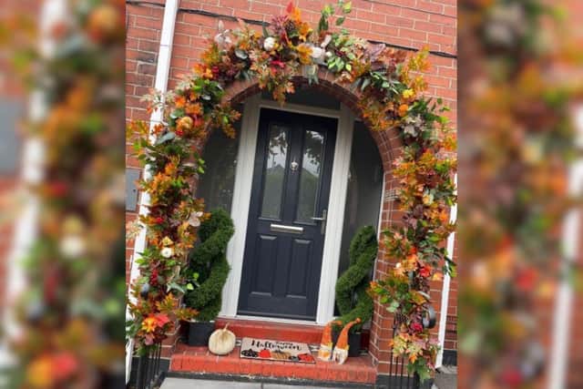 Hayley Isaac's winning Decorate Your Door entry. Picture: British Garden Centres