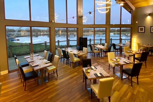 Corner 5 is located within the scenic setting of Box End Park. One reviewer called it an "outstanding experience" and added "the sun was out as we sat on the decking sipping our bottle of bubbles whilst looking out across at the lake. Our food was delicious as well as beautifully presented."