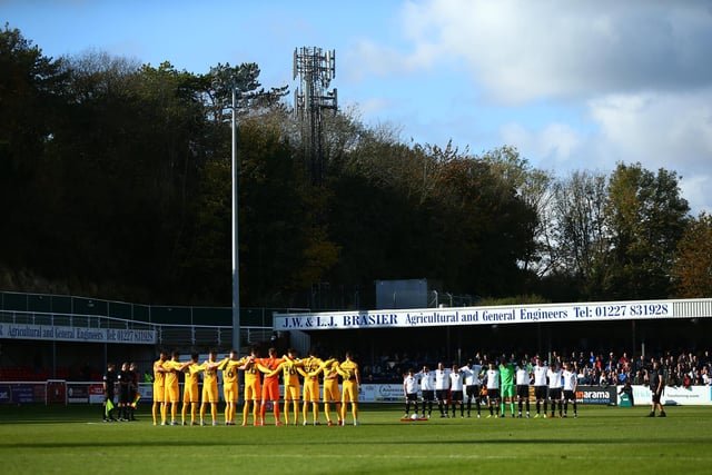 Dover Athletic have struggled for crowds and have an average attendance of just 922 this season.