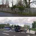 Top: The view of the site before and below: an artist's impression of the site once work is complete