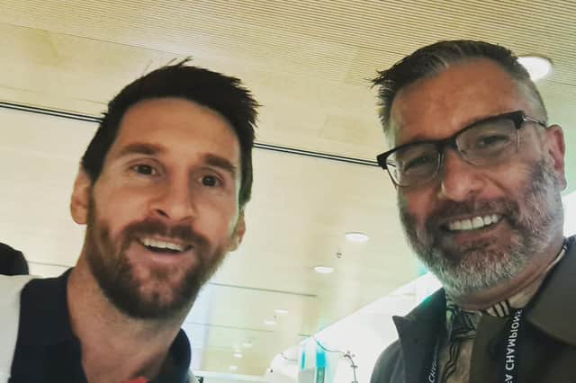 Guillem Balague met up with old friend Leo Messi in Israel after Paris Saint Germain's match against Maccabi Haifa in the Champions League recently.