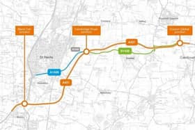 National Highways plans to create a new 10-mile dual carriageway linking the A1 Black Cat roundabout to the A428 Caxton Gibbet roundabout on the A428 in Cambridgeshire