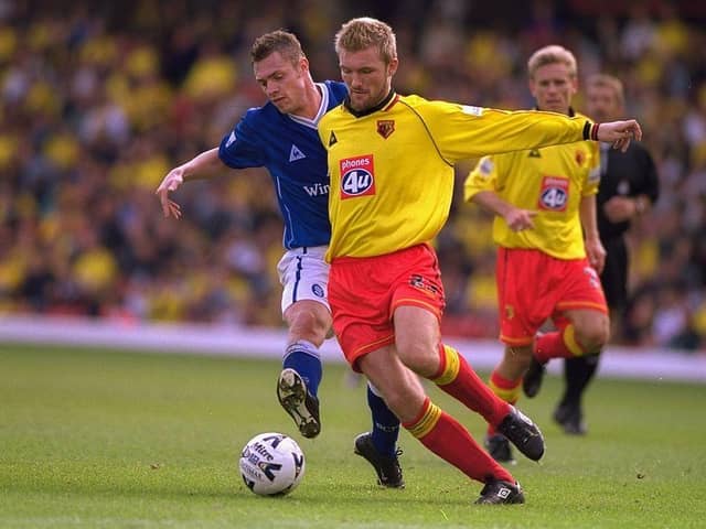 Exit: Darren Ward, in action for Watford, has left Arlesey Town