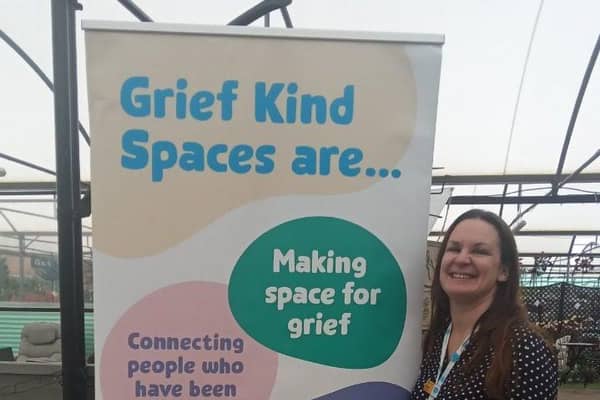 Palliative Care Social Worker, Kerri Bicknell, at the Milton Ernest Grief Kind Space