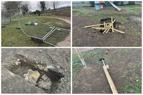 Vandalism at Franklins Recreation Ground