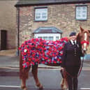 Sandy high street after leading the parade in Sandy 2023