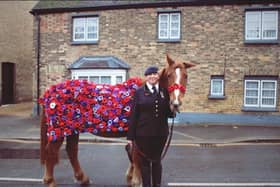 Sandy high street after leading the parade in Sandy 2023