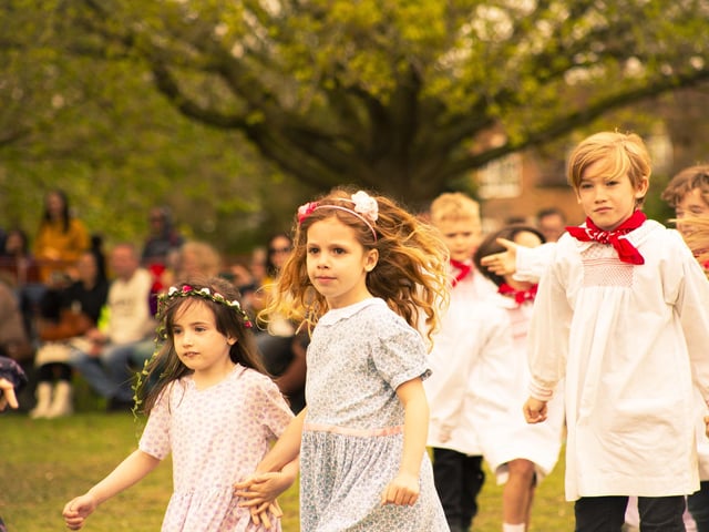 Local children took part in the festivities