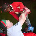 Luke Newman during his visit to Kenya