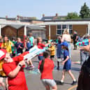 Pupils and staff join in the fun