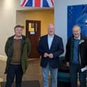 Richard met with Stotfold and Langford Councillor, Steve Dixon, and Barrie Dack and Anthony Hopkins of Fairfield Parish Council. Image: Richard Fuller MP.