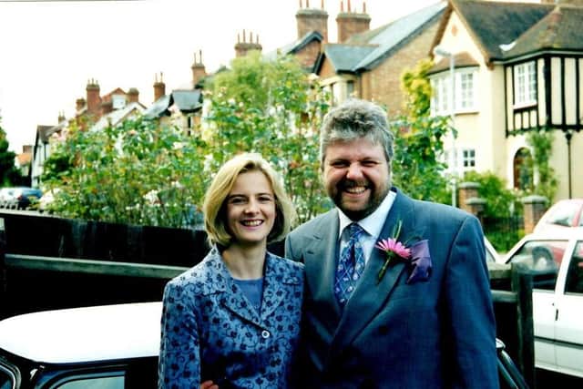 Tim with his wife, Nicola. Image: The Woodward family.