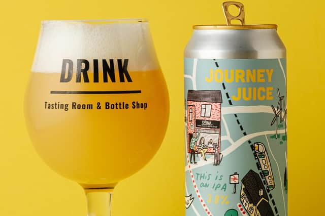 Craft beer Journey Juice has a specially designed label pledging support for the Samaritans