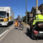 Residents facing a difficult trip at the Tingey's Corner crossing. Image: Mike Wells.