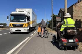 Residents facing a difficult trip at the Tingey's Corner crossing. Image: Mike Wells.