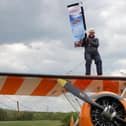 Dudley's wing walk: flying the flag for Magpas